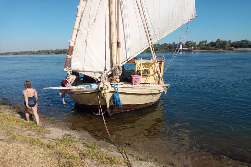 felucca from aswan